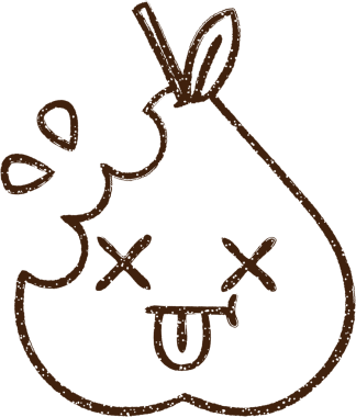 Bir insan tarafından çizilen meyve kömürü.