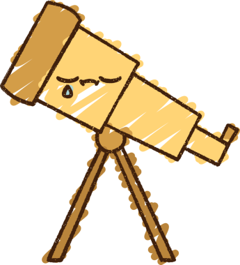 Bir insan tarafından çizilen Teleskop Tebeşiri