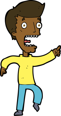 Bir insan tarafından çizilmiş karikatür.