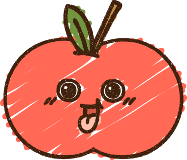 Bir insan tarafından çizilen Elma Tebeşiri