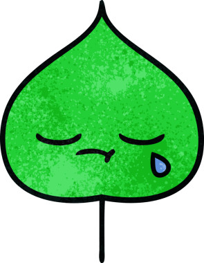 Bir insan tarafından çizilmiş dışavurumsal yaprağın grunge deseni.