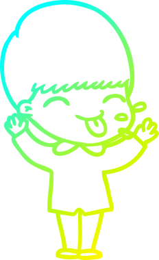 Bir insan tarafından çizilmiş komik bir çizgi film karakteri.