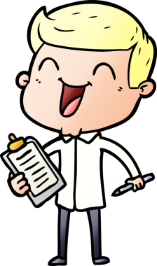 Bir insan tarafından çizilmiş mutlu bir adam.