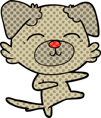 Bir insan tarafından çizilmiş köpek tekmesi.