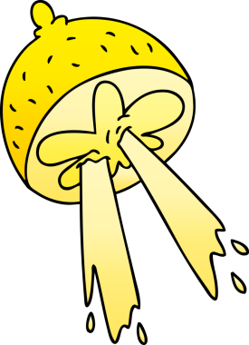 bir insan tarafından çizilmiş gölgelenmiş limon rengi.