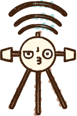 Bir insan tarafından çizilen Uydu Tebeşiri İşareti