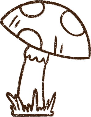 Bir insan tarafından çizilen mantar kömürü çizimi