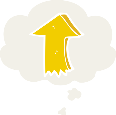 Bir insan tarafından çizilmiş, düşünce baloncuklu çizgi film.