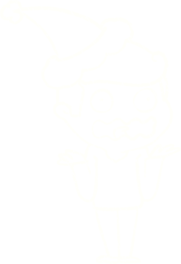 Bir insan tarafından çizilen Noel Adam Tebeşiri