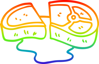 Bir insan tarafından çizilmiş nadir bir bifteğin çizgi çizimi.