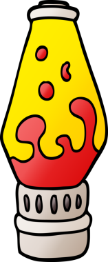 vektör gradyan çizim çizim lav lambası bir insan tarafından çizildi