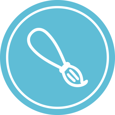 boya fırçası dairesel simgesi bir insan tarafından çizilmiş