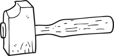 Bir insan tarafından çizilmiş siyah beyaz bir karikatür.