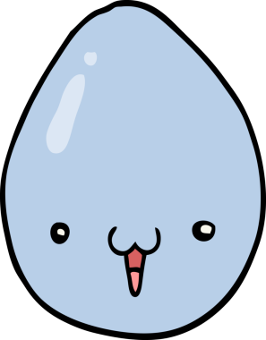 bir insan tarafından çizilmiş karikatür yumurtası