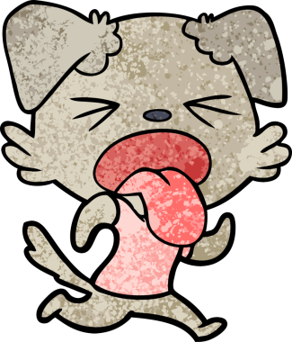 Bir insan tarafından çizilmiş iğrenç bir çizgi film.