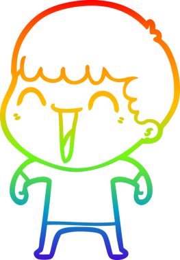 Bir insan tarafından çizilmiş mutlu bir adamın çizgi çizimi.