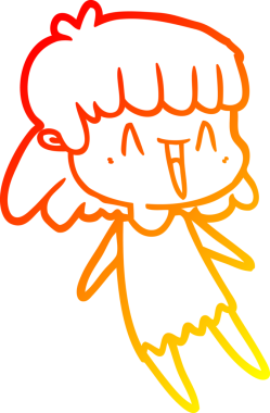 Bir insan tarafından çizilmiş bir karikatür kadın çizimi