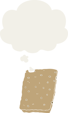 Düşünce baloncuklu çizgi film gözlemesi insan tarafından çizilmiş.