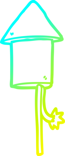 Bir insan tarafından çizilmiş bir havai fişek çizgi çizimi.