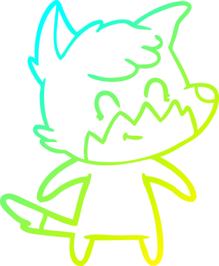 Bir insan tarafından çizilmiş soğuk hava çizgisi.