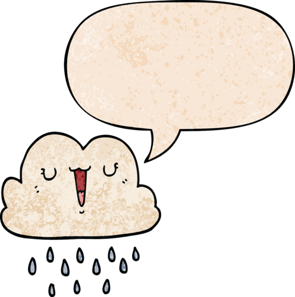 bir insan tarafından çizilmiş eski moda konuşma baloncuklu karikatür fırtına bulutu.