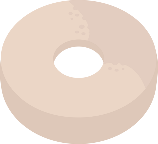 bir insan tarafından çizilmiş donut grafik vektör resimleme simgesi