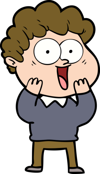 Bir insan tarafından çizilmiş mutlu bir adam.