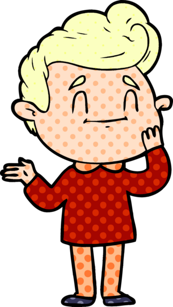 Bir insan tarafından çizilmiş mutlu çizgi film adamı.