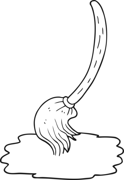 Bir insan tarafından çizilmiş siyah beyaz bir karikatür.