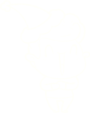 Bir insan tarafından çizilen Noel Adam Tebeşiri