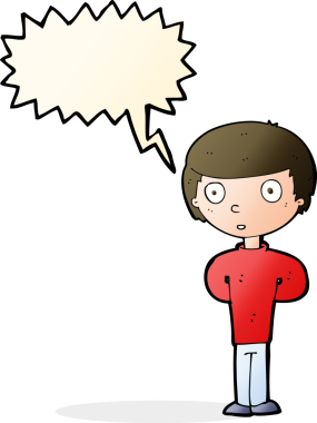 Bir insan tarafından çizilmiş, konuşma balonu olan endişeli bir adam.