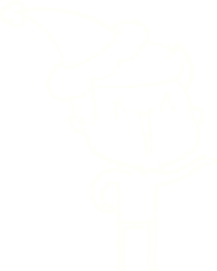 Bir insan tarafından çizilen Noel Adam Tebeşiri