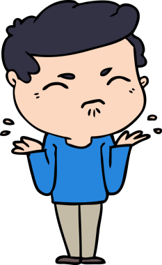 Bir insan tarafından çizilmiş rahatsız bir adam.