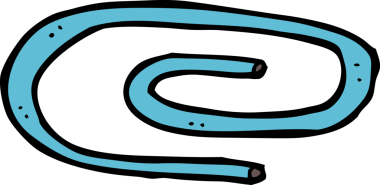 Bir insan tarafından çizilmiş bir ataç.