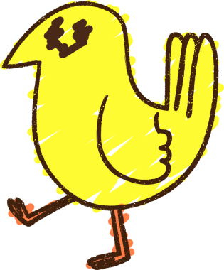 Yürüyen Kuş Tebeşiri Bir insan tarafından çizilmiş