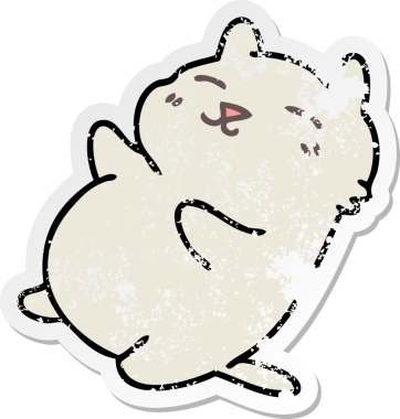 Bir insan tarafından çizilmiş garip bir el çiziminin sıkıntılı çıkartması.