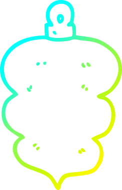 Soğuk gradyan çizgisi bir insan tarafından çizilmiş bir karikatür noeli.