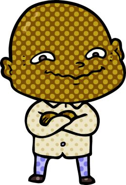 Bir insan tarafından çizilmiş ürkütücü bir çizgi film.