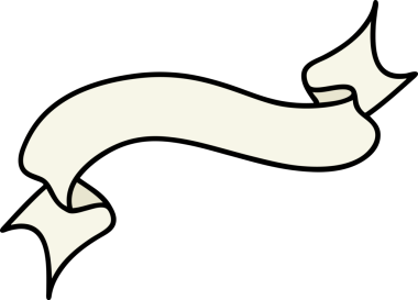 bir insan tarafından çizilmiş geleneksel bir pankart dövmesi