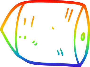 gökkuşağı gradyan çizgi çizimi bir insan tarafından çizilmiş bir karikatür mermisi