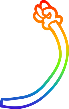 gökkuşağı gradyan çizimi bir insan tarafından çizilmiş eski el hareketlerinin çizimi