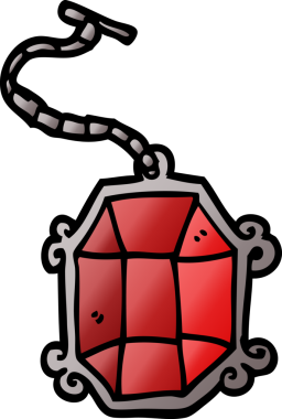 Bir insan tarafından çizilmiş karalama yakut kolye.