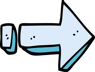 Bir insan tarafından çizilmiş karalama oku.