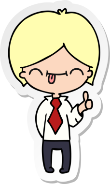 Bir insan tarafından çizilmiş, el yazısı çizilmiş bir çocuk karikatürü.