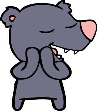 Bir insan tarafından çizilmiş bir çizgi film karakteri.