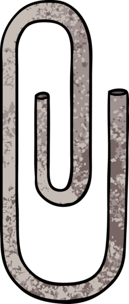 Bir insan tarafından çizilmiş bir ataç.