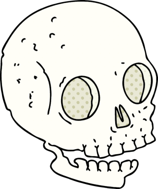 Bir insan tarafından çizilmiş tuhaf bir çizgi roman tarzı.