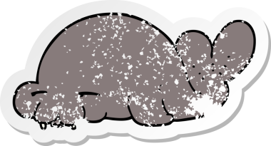 Bir insan tarafından çizilmiş karikatür mührü.