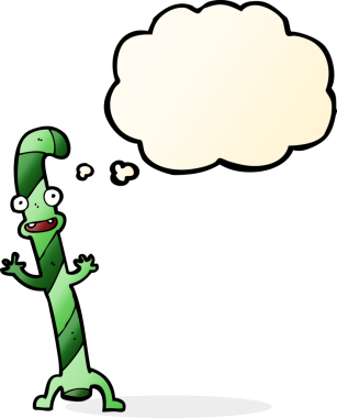 Bir insan tarafından çizilmiş düşünce balonlu Noel şekerleri.