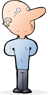 Bir insan tarafından çizilmiş keltoş bir adam.